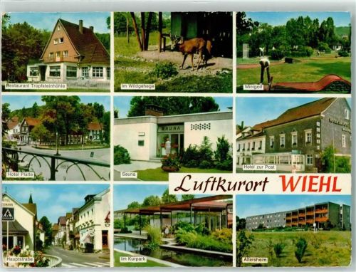 Wiehl Restaurant Tropfsteinhöhle Wildgehege Reh Minigolf Hotel Platte Sauna Hotel Zur Post Kurpark Altersheim Hauptstraße