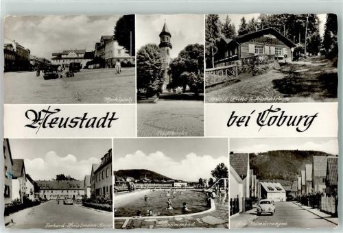 Neustadt Marktplatz Stadtkirche Arnold Hütte u. Aussichtsturm Schwimmbad Gerhard Hauptmann Anger Am Kalmusrangen