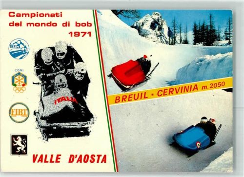 Valtournenche Weltmeisterschaft 1971 Breuil Cervinia Sonderstempel