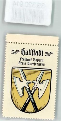 Hallstadt Wappen Kaffee Hag Nr. 20 ca. 1920-1940 Hellebarden