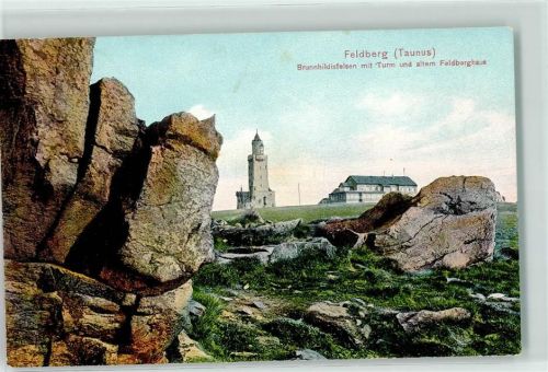 Feldberg 1910 Feldbergturm Altes Feldberghaus Brunnhildisfelsen