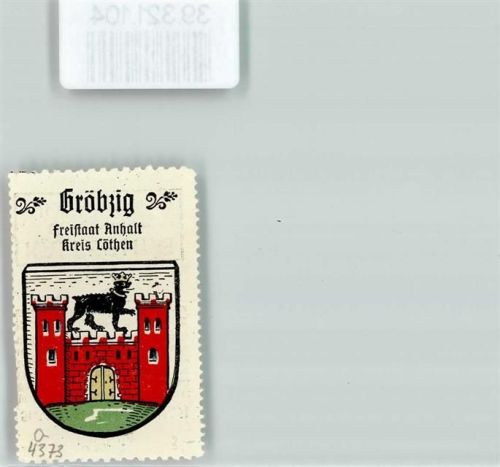 Gröbzig Wappen Kaffee Hag ca. 1920-1940 Burg Bär Krone