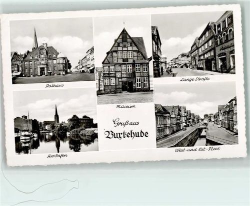 Buxtehude Rathaus Museum Lange Straße Hafen West und Ost Fleet