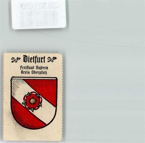Dietfurt Wappen Kaffee Hag Nr. 13 ca. 1920-1940 Rose