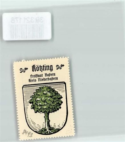 Bad Kötzting Wappen Kaffee Hag Nr.31 ca. 1920-1940 Grüner Baum
