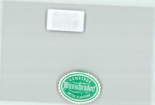 Schönberg Postwesen Gemeinde Wünschendorf Amtsh. Glauchau