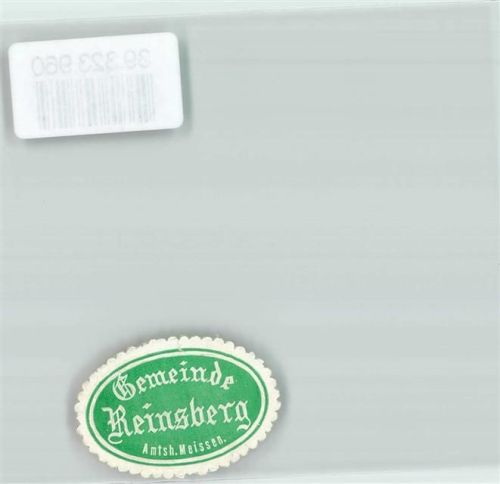 Reinsberg Gemeinde Reinsberg Amtsh. Meissen