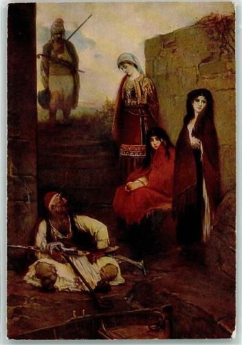 Gefangene Frauen , Harem Krieger AK