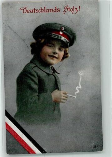 1917 Schwarz-Weiß-Rot Mädchen Zigarette Deutschlands Stolz WB SS Nr.1031-1