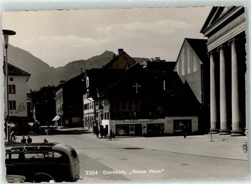 Dornbirn Rotes Haus Omnibus Fahrrad