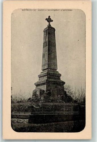 Yvre-l'Eveque 1906 Monument d`Auvours Schlacht von Le Mans