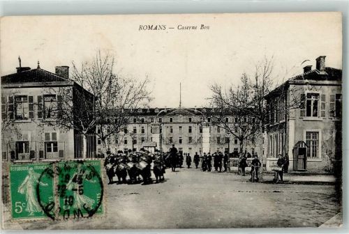 Romans-sur-Isere 1910 Caserne Bon Trommler Fahrrad