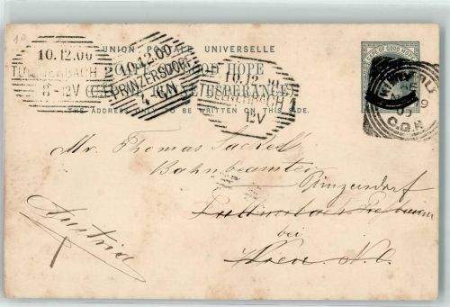 1900 Ganzsache Kape der guten Hoffnung