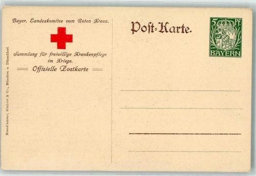 Rotes Kreuz Sammlung für freiwillige Krankenpflege im Kriege Kronprinz Rupprecht von Bayern Sieger in Lothringen