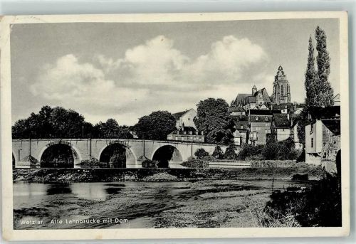 Wetzlar alte Lahnbrücke mit Dom