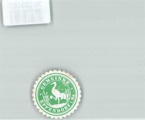 Eppendorf Gemeinde Grün Weiß Schilf Storch