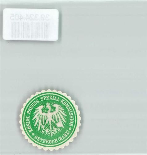 Osterode Königl. Preuss. Spezial Kommission Osterode Harz