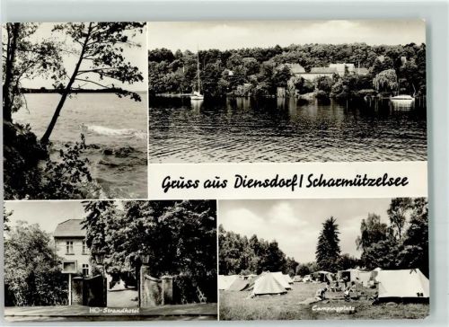 Diensdorf-Radlow Scharmützelsee HO-Strandhotel Campingplatz Zelte
