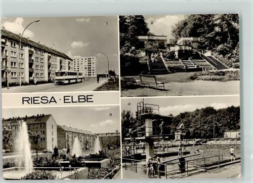 Riesa Karl Marx-Städter-Straße Stadtpark Freitreppe Schwimmbad