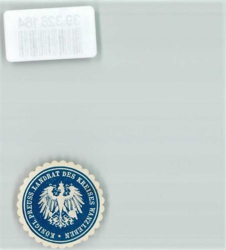 Wanzleben Postwesen Königl. Preuss. Landrat des Kreises Wanzleben