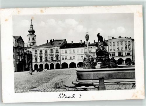 Trutnov Rübezahl Brunnen Denkmal Adolf Hitler Platz WK II