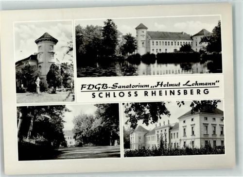Rheinsberg FDGB-Sanatorium Helmut Lehmann Schloß Rheinsberg