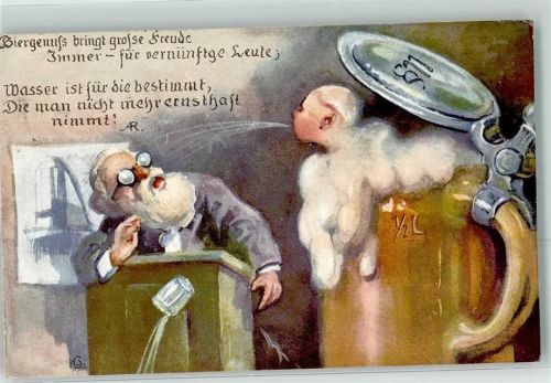 sign. KQ Bierkrug Humor Spruch