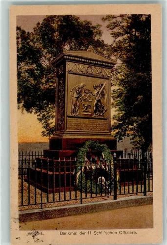 Wesel Denkmal der 11 Schill'schen Offiziere Inflationsporto
