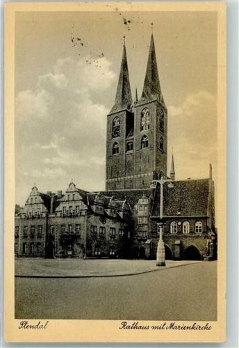 Stendal WK II Rathaus Marienkirche