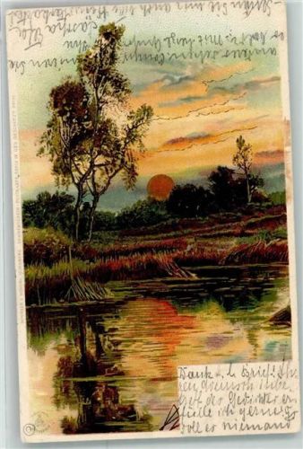 1899 Landschaft Sonnenschein Serie IV