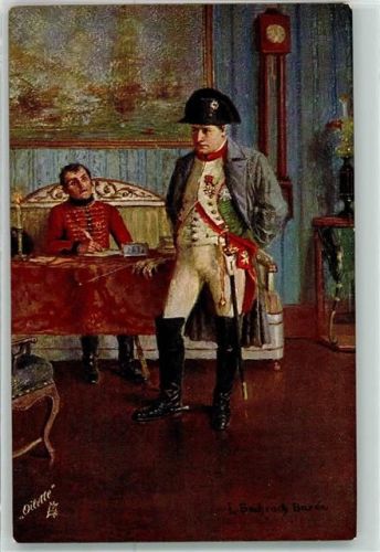 Kollektion Moderne Meister Serie XVII Tucks Connoisseur Oilette Nr.1216 sign.Em.Bachrach-Baree Napoleon Künstlerkarte