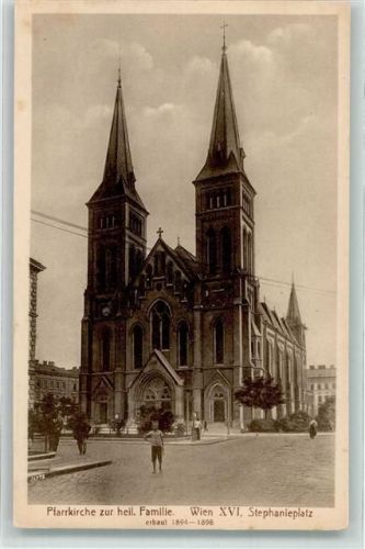 Wien Pfarrkirche zur heil. Familie Stephanieplatz