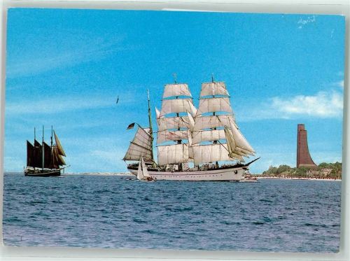 Laboe 1998 HansePhil98 Ostseebad Laboe Marineehrenmal und Segelschulschiff Gorch Fock