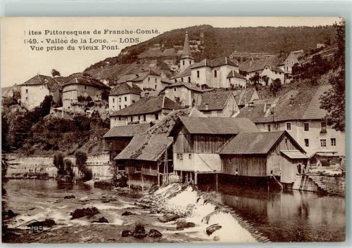 Lods Vallee de la Loue vue prise du vieux Pont
