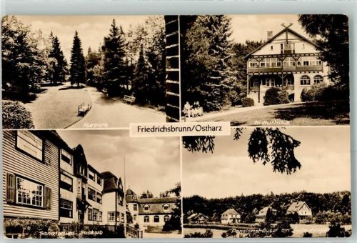 Friedrichsbrunn Kulturhaus Sanatorium Strokorb Pensionshäuser