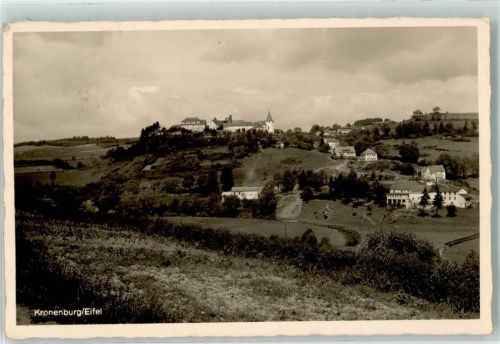 Kronenburg 1919 mit Kirche St. Johann Baptist