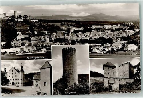 Burglengenfeld Landpost Wasach Burg-Rückseite Rathaus Burgturm