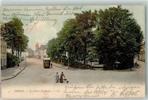 Douai la Place Jemmapes Straßenbahn
