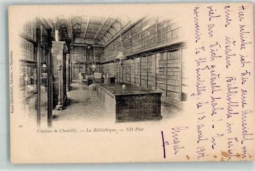 Chantilly la Bibliotheque Chateau de Chantilly