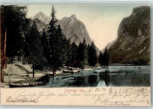 Toblach 1906 Toblacher See