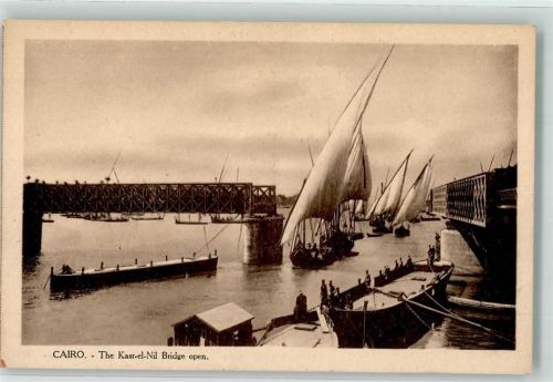 Kairo Nilbrücke Segelboote