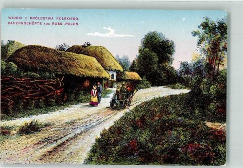 Bauerhäuser Russland-Polen Feldpost WK I