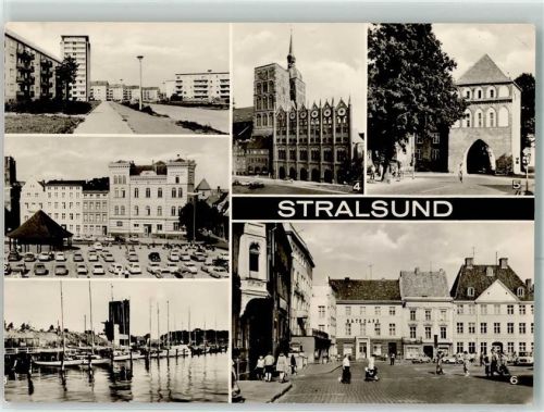 Stralsund Heinrich Heine Ring Leninplatz Rathaus Knieper Tor Alter Markt