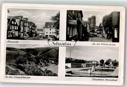 Schwelm Altmarkt an der Kölnerstraße Strandbad Oldtimer