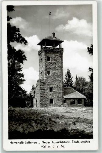 Loffenau Neuer Aussichtsturm Teufelsmühle