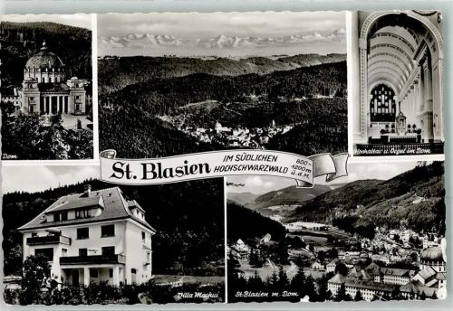 St. Blasien mit Kloster Dom Hochaltar und Orgel Villa Machui