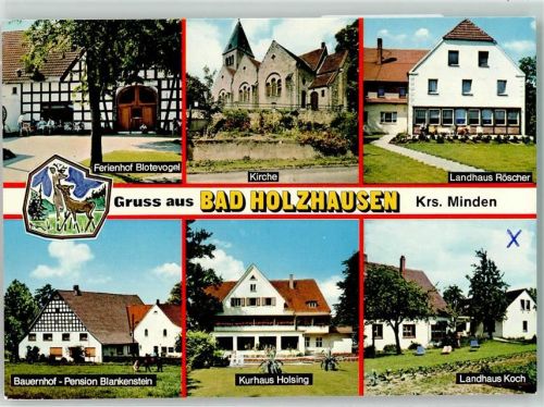 Holzhausen Ferienhof Blotevogel Kirche Landhaus Röscher Bauernhof Pension Blankenstein Kurhaus Holsing Landhaus Koch