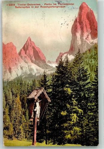 Bozen 1913 Rosengartegruppe Ort lt. Stempel