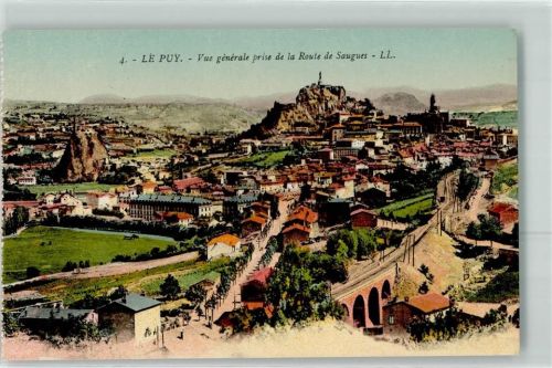 Le Puy-en-Velay vue prise de la Route de Saugues