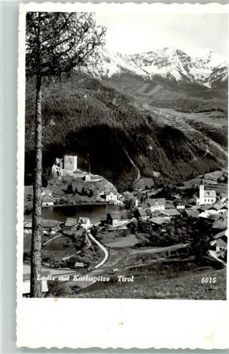 Ladis 1961 mit Burg Laudeck und Karlsspitze